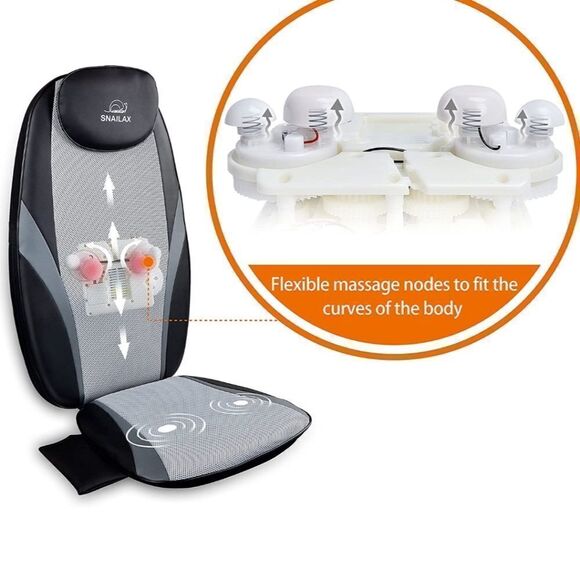 New Snailax Shiatsu Massage Cushion with Heat - Picture 4 of 14